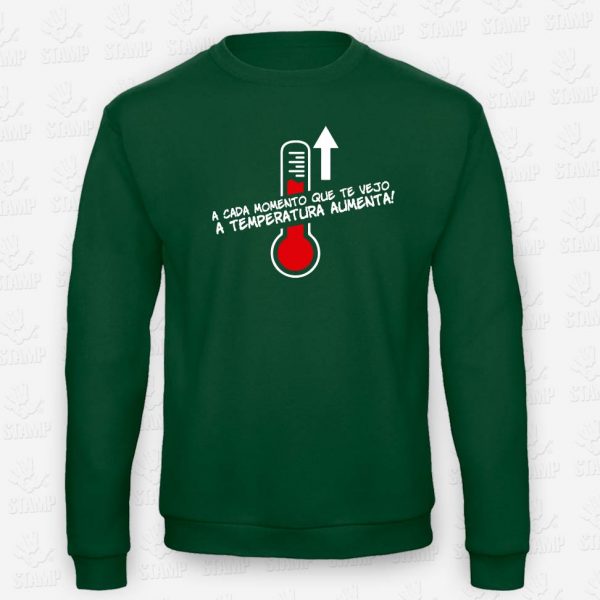 Sweatshirt Temperatura Aumenta – STAMP – Loja Online de T-shirts