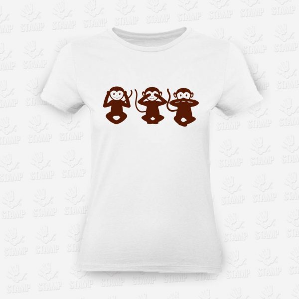 T-shirt Feminina Three Monkeys – STAMP – Loja Online