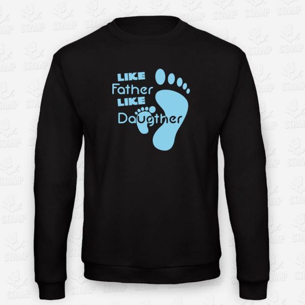 Sweatshirt Criança Like father Iike daughter – STAMP – Loja Online de T-shirts