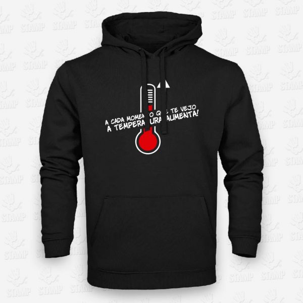 Hoddie Temperatura Aumenta – STAMP – Loja Online de T-shirts