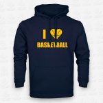 Hoodie I love Basketball – STAMP – Loja Online de T-shirts