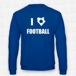 Sweatshirt Criança I love Football – STAMP – Loja Online de T-shirts