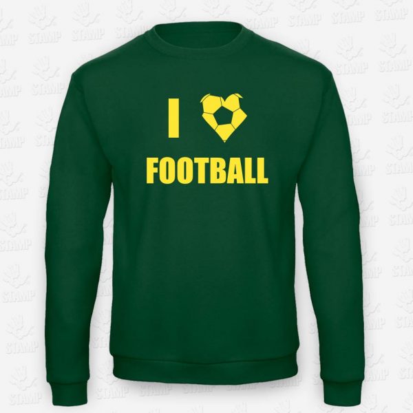 Sweatshirt I love Football – STAMP – Loja Online de T-shirts