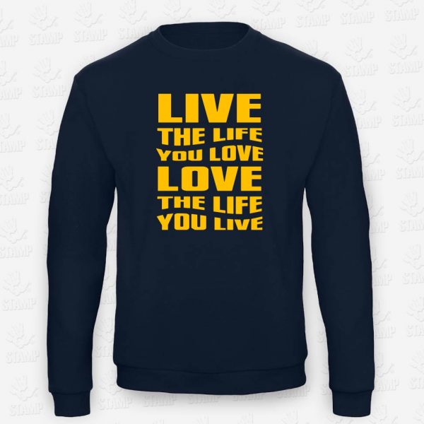 Sweatshirt Criança Live Love – STAMP – Loja Online de T-shirts
