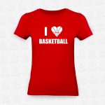 T-shirt Feminina I love Basketball – STAMP – Loja Online