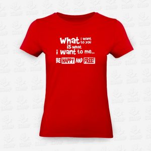 T-shirt Feminina Happy and Free – STAMP – Loja Online