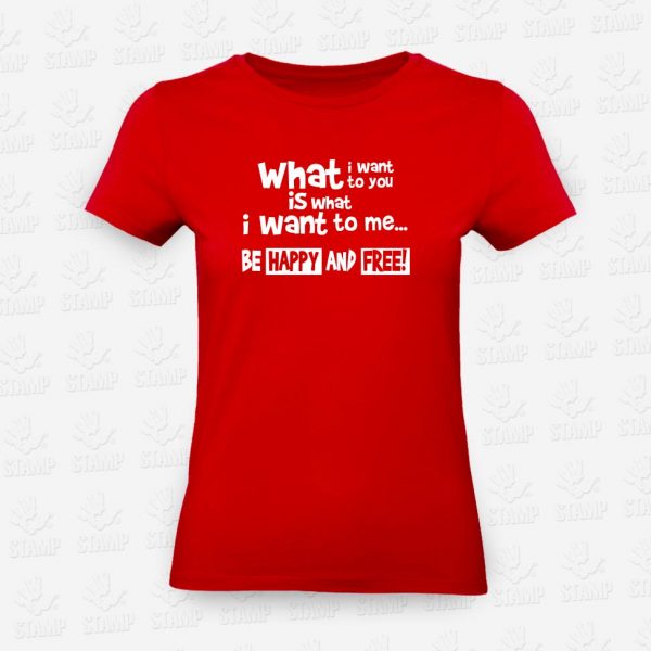T-shirt Feminina Happy and Free – STAMP – Loja Online