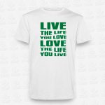 T-shirt Live Love – STAMP – Loja Online
