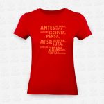 T-shirt Feminina Antes de Verifica – STAMP – Loja Online