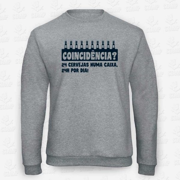 Sweatshirt 24h 24 cervejas – STAMP – Loja Online de T-shirts