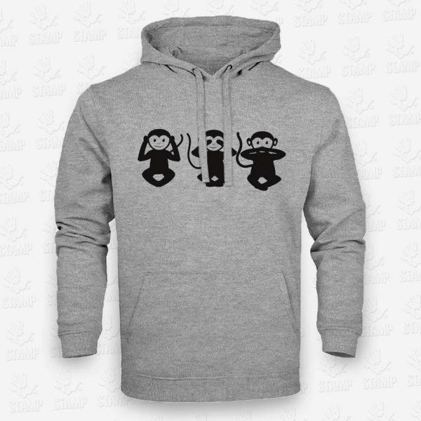 Hoodie Three Monkeys – STAMP – Loja Online de T-shirts