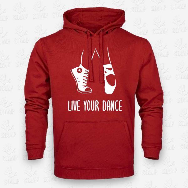 Hoodie Live your Dance – STAMP – Loja Online de T-shirts
