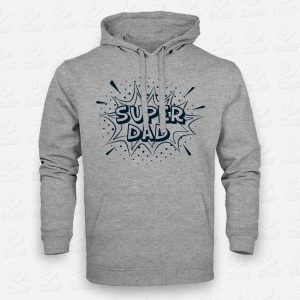 Hoodie Super Dad – STAMP – Loja Online de T-shirts