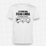 T-shirt Pai de Filha Linda – STAMP – Loja Online