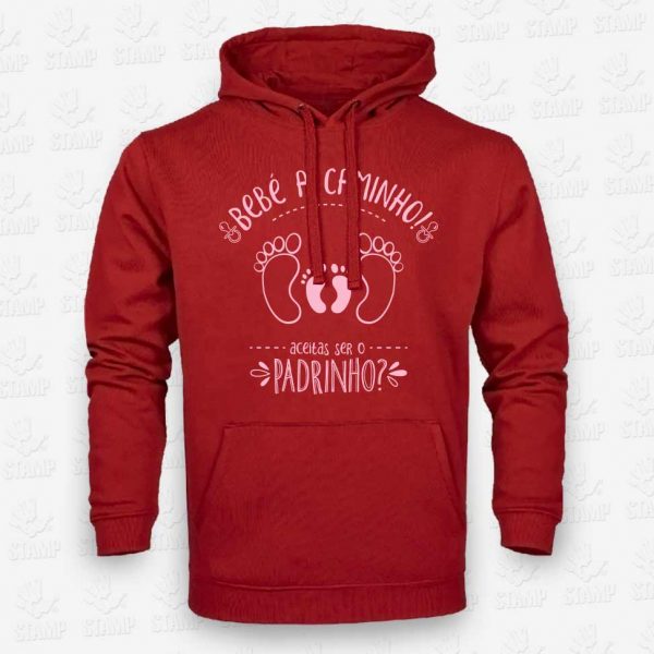 Hoodie BEBÉ A CAMINHO - Padrinho aceitas? – STAMP – Loja Online de T-shirts