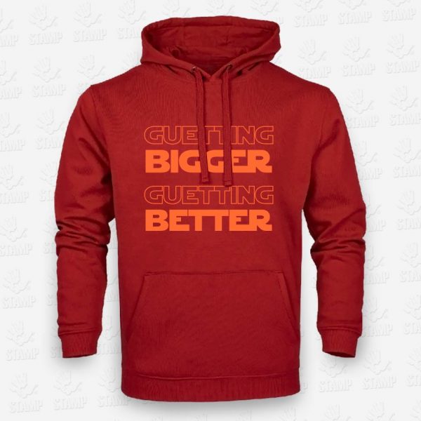 Hoodie de Criança Getting Bigger, Getting Better – STAMP – Loja Online de T-shirts