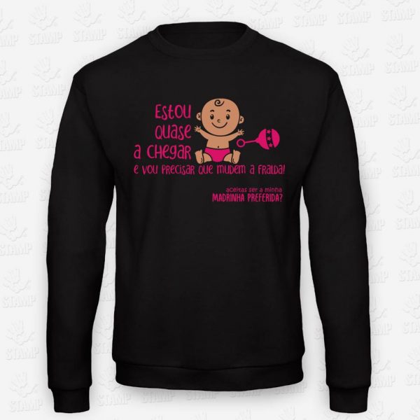 Sweatshirt Aceitas ser Madrinha? – STAMP – Loja Online de T-shirts