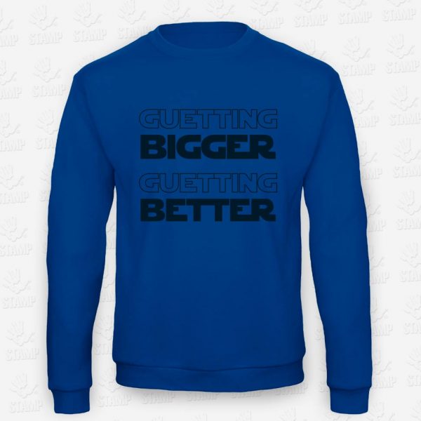 Sweatshirt de Criança Getting Bigger, Getting Better – STAMP – Loja Online de T-shirts