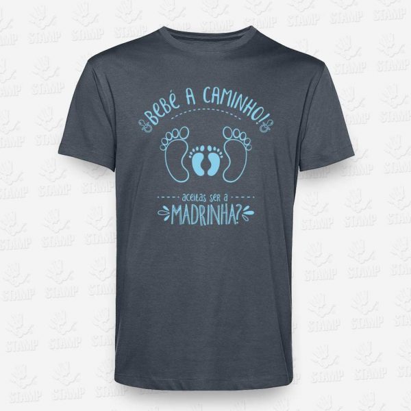 T-shirt BEBÉ A CAMINHO - Madrinha aceitas? – STAMP – Loja Online