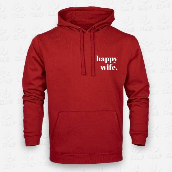 Hoodie Happy Wife – STAMP – Loja Online de T-shirts