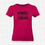 T-shirts Feminina Opiniões – STAMP – Loja Online