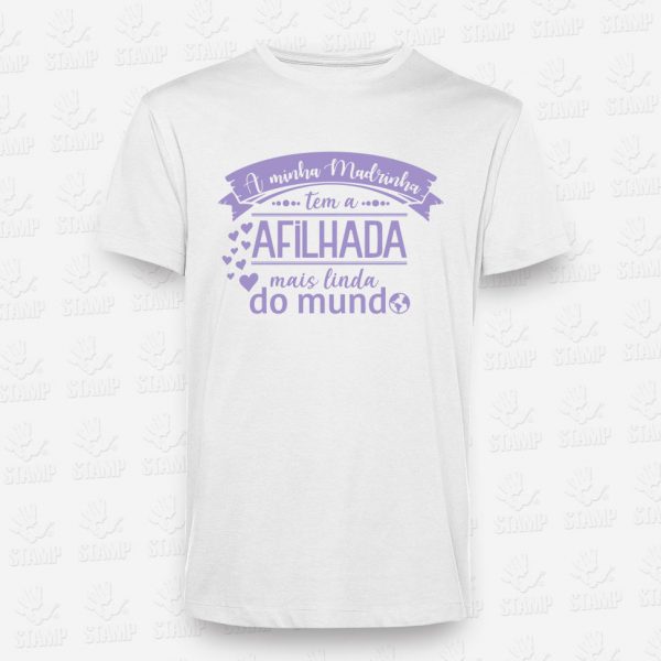 T-shirt Madrinha de Afilhada Linda – STAMP – Loja Online