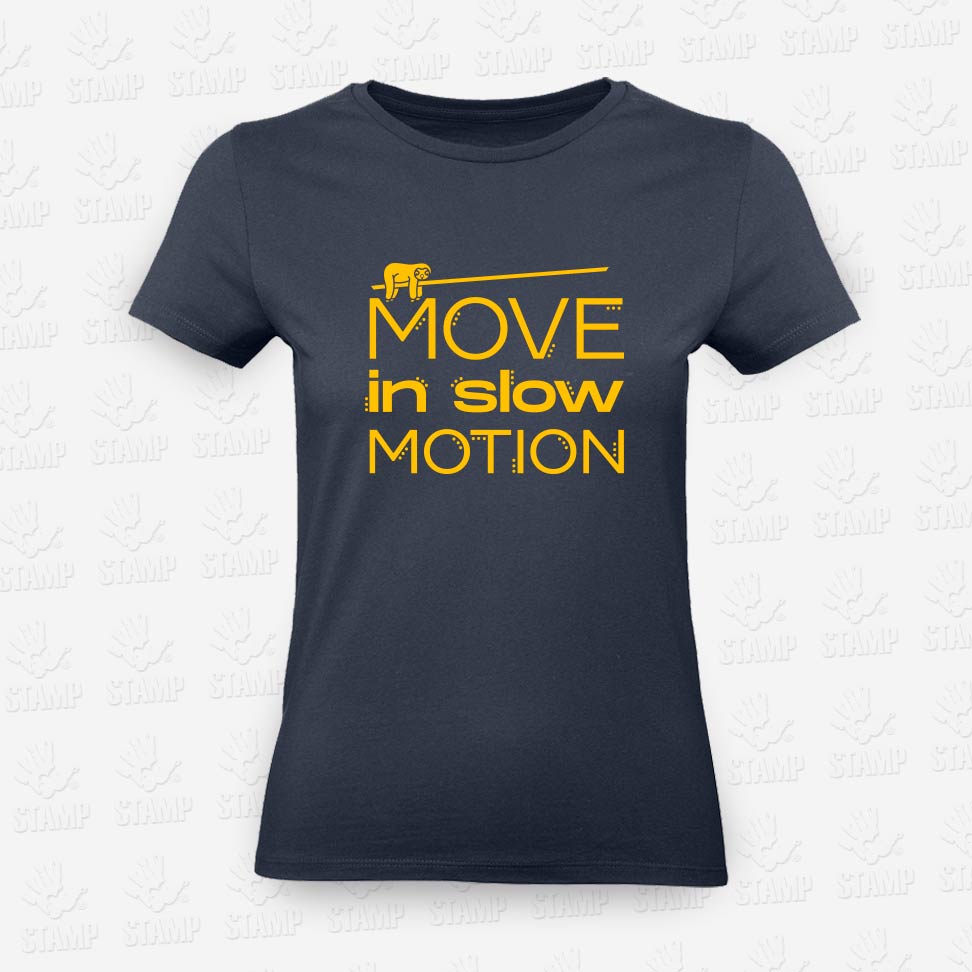 T-shirt Feminina Move in Slow Motion – STAMP – Loja Online