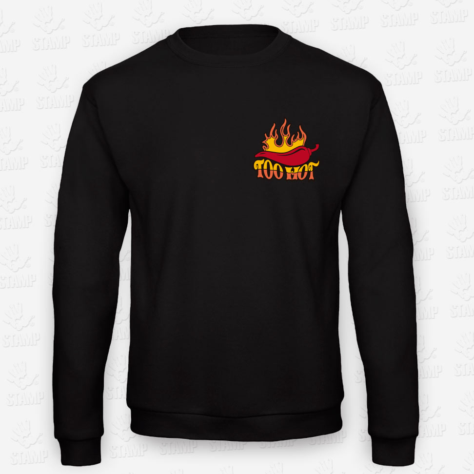 Sweatshirt TOO HOT – STAMP – Loja Online de T-shirts