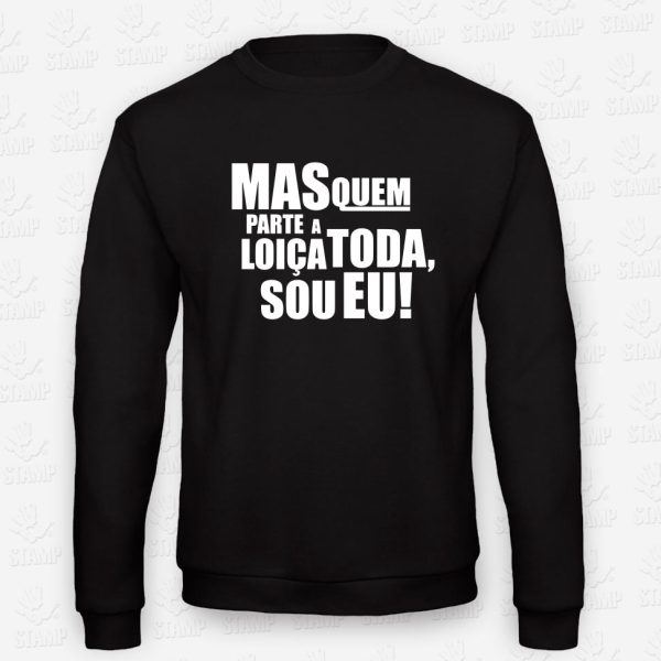 Sweatshirt de Criança - QUEM MANDA - EU PARTO A LOIÇA – STAMP – Loja Online de T-shirts