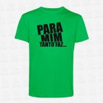T-shirt de Criança – QUEM MANDA – TANTO FAZ – STAMP – Loja Online