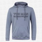 Hoodie THE MAN - the husband & the father – STAMP – Loja Online de T-shirts