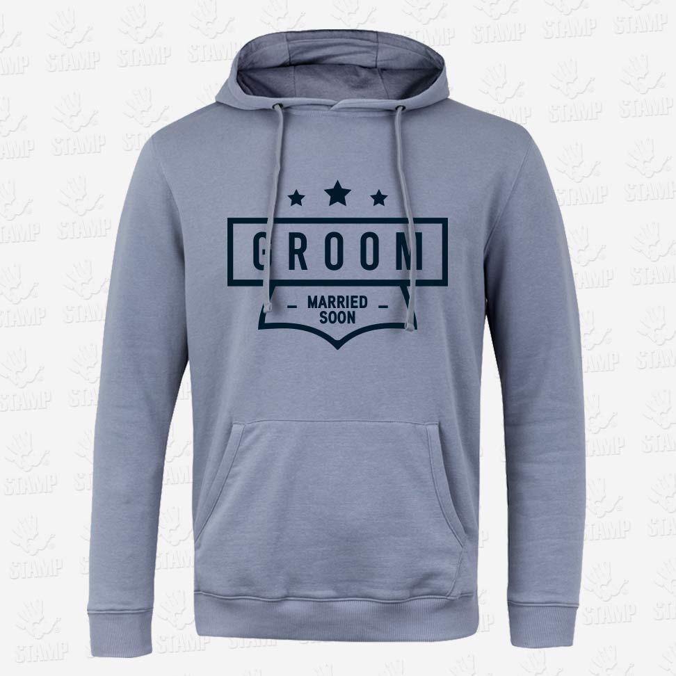 Hoodie Groom – Married Soon – STAMP – Loja Online de T-shirts