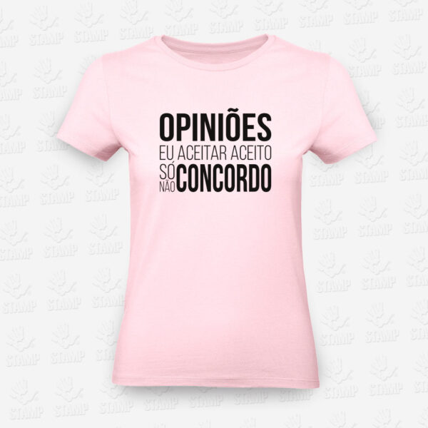 T-shirts Feminina Opiniões – STAMP – Loja Online