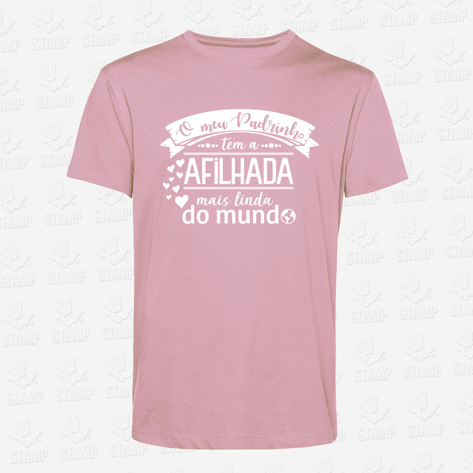 T-shirt Padrinho de Afilhada Linda – STAMP – Loja Online