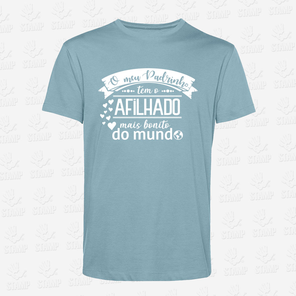 T-shirt Padrinho de Afilhado Bonito – STAMP – Loja Online