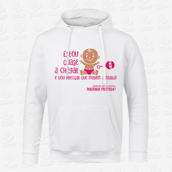 Hoodie Aceitas ser Madrinha? – STAMP – Loja Online de T-shirts