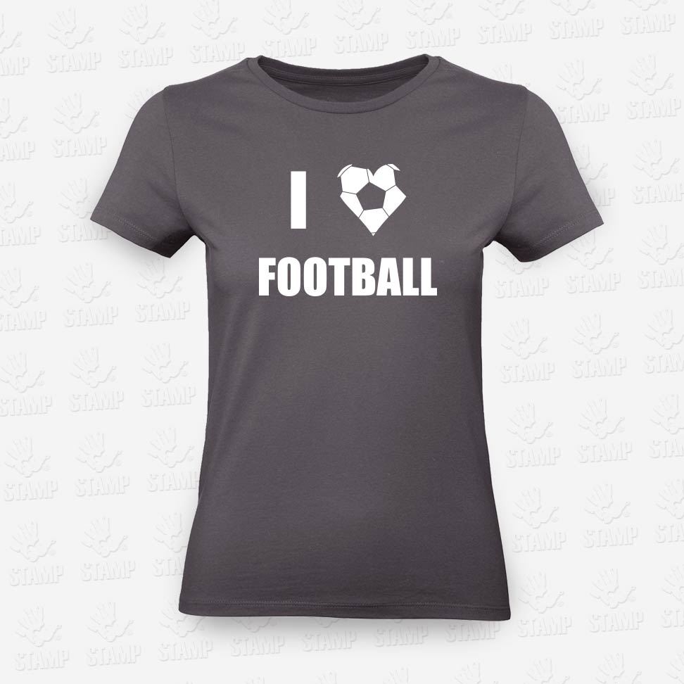 T-shirt Feminina I love Football – STAMP – Loja Online