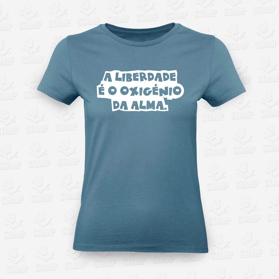 T-shirt Feminina Liberdade – STAMP – Loja Online