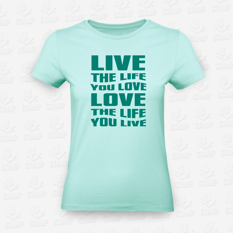 T-shirt Feminina Live Love – STAMP – Loja Online
