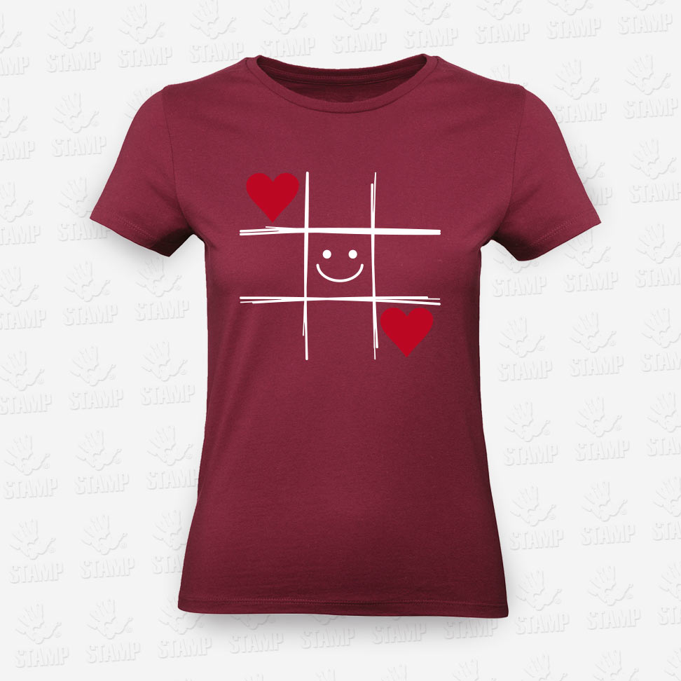 T-shirt Feminina Smile Hearts – STAMP – Loja Online