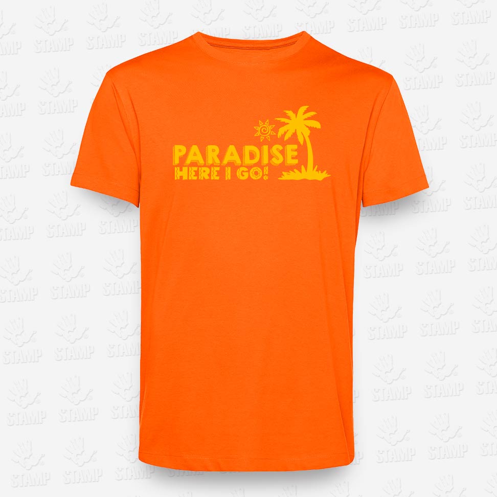 T-shirt Paradise, here i go – STAMP – Loja Online