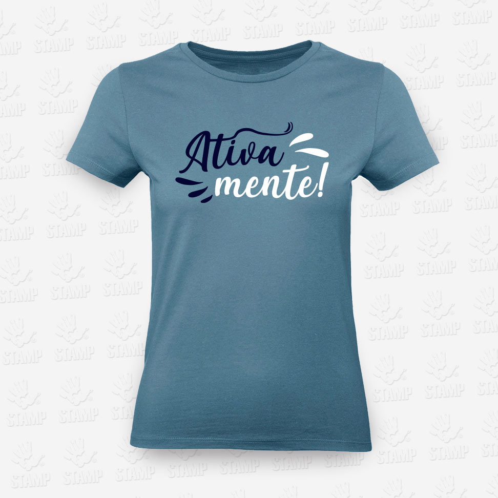 T-shirt Feminina Ativamente – STAMP – Loja Online