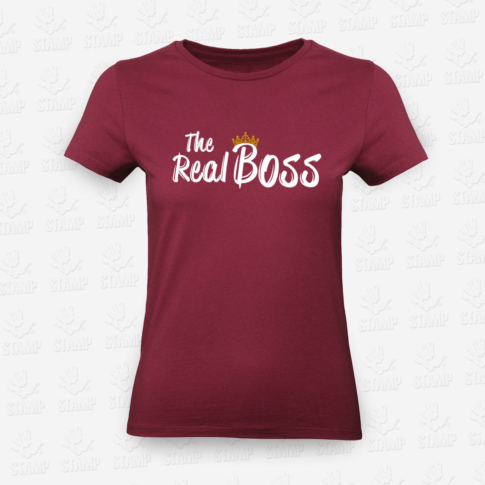 T-shirt Feminina The Real Boss – STAMP – Loja Online