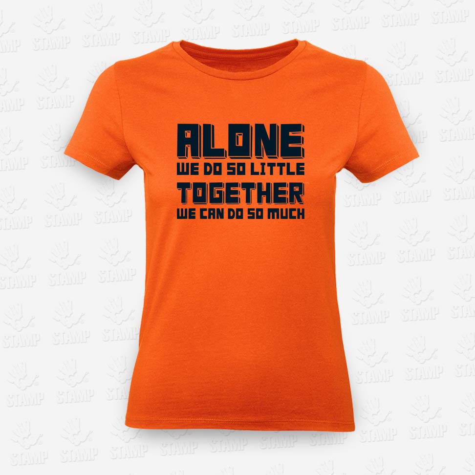 T-shirt Feminina Alone Vs Together – STAMP – Loja Online