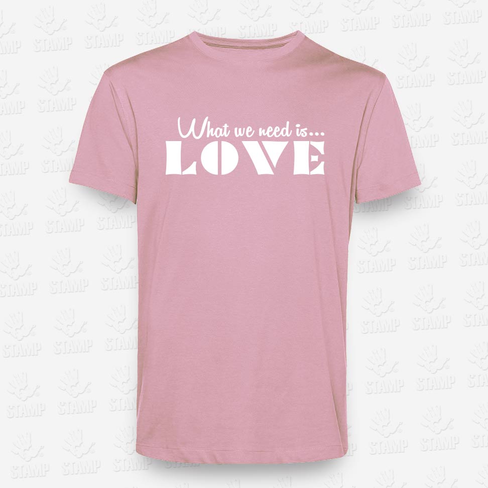 T-shirt Criança What we need is love – STAMP – Loja Online