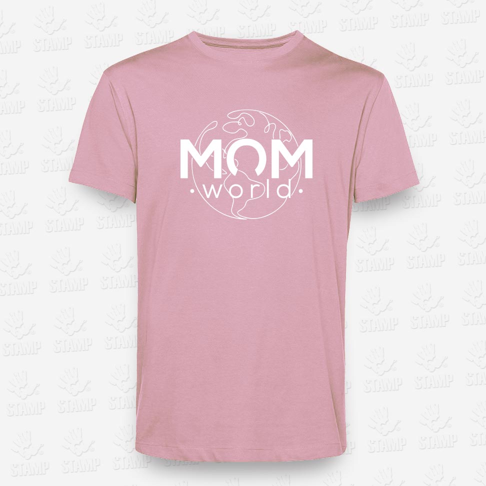 T-shirt MOM WORLD – STAMP – Loja Online