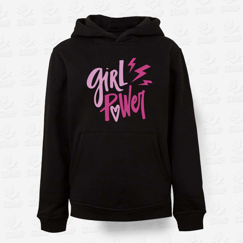 Hoodie de Criança Girl Power – STAMP – Loja Online de T-shirts
