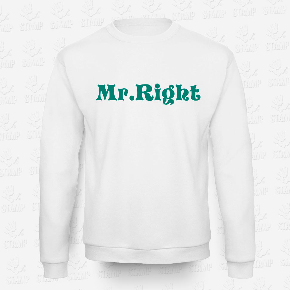 Sweatshirt Mr. Right – STAMP – Loja Online de T-shirts