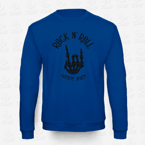 Sweatshirt Rock n' Rolll Never Dies – STAMP – Loja Online de T-shirts