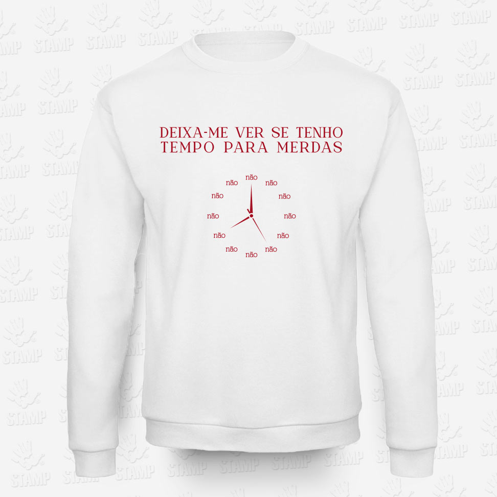 Sweatshirt Tempo para Merdas – STAMP – Loja Online de T-shirts